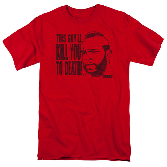 Rocky™ 3 Movie Shirt - Officially Licensed - Kill You To Death - Adult Unisex Short Sleeve T-Shirt