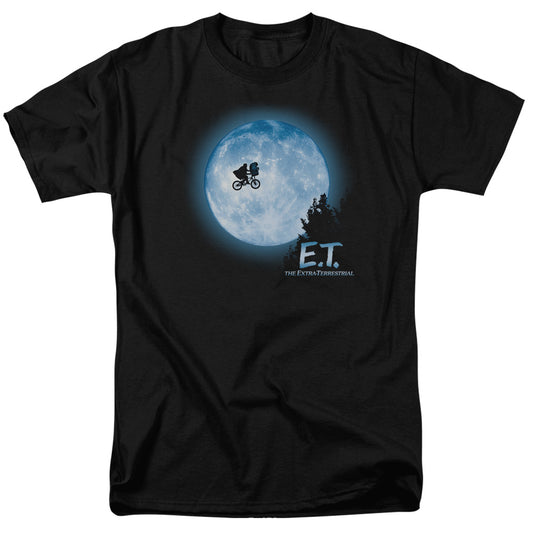 E.T™ Movie Shirt - Officially Licensed - Adult Unisex Short Sleeve T-Shirt - Alien, The Extra Terrestrial - Moon Scene