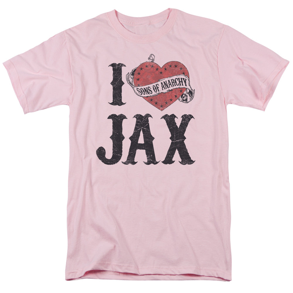 Sons Of Anarchy™ Shirt - Officially Licensed - I Heart Jax - Adult Unisex Short Sleeve T-Shirt