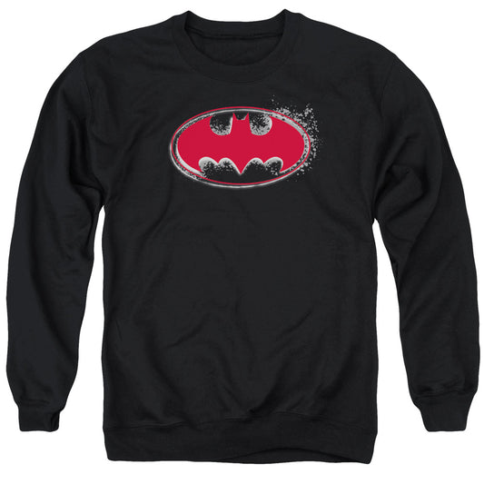 Batman - Hardcore Noir Bat Logo Adult Crewneck Sweatshirt - Forces Of Mankind