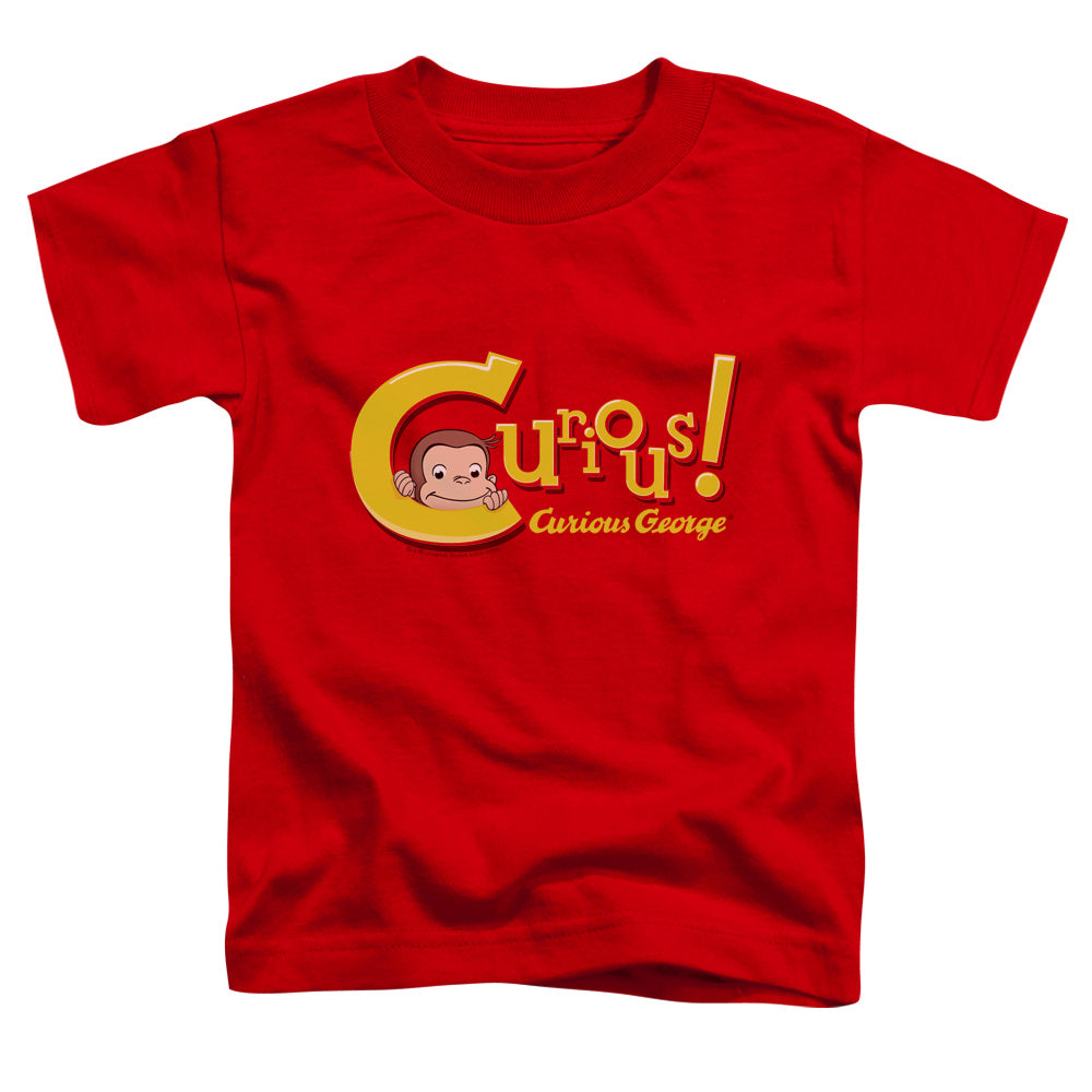 Curious George - Toddler Kids T-Shirt (Ages 2-4) - Short Sleeve Toddler Tee - Curious - Officially Licensed - 2T 3T 4T