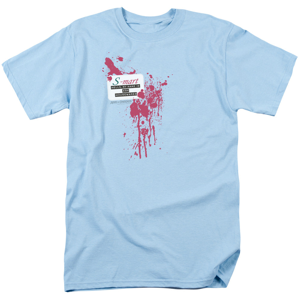 Army Of Darkness™ Movie Shirt - Officially Licensed - Adult Unisex Short Sleeve T-Shirt - S Mart Name Tag