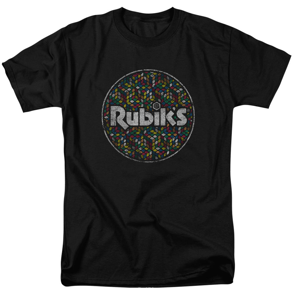 Rubik's Cube™ Shirt - Officially Licensed - Circle Pattern - Adult Unisex Short Sleeve T-Shirt