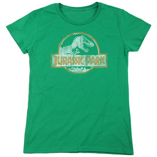 Jurassic Park - Jp Orange Short Sleeve Women's Tee - Forces Of Mankind