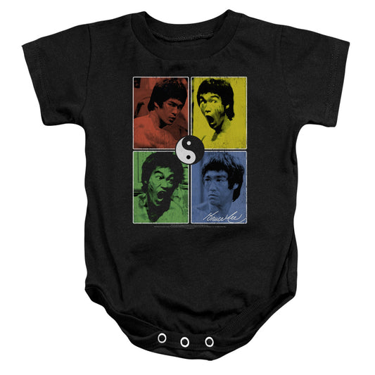 Bruce Lee™ Baby Onesie - Officially Licensed - Enter Color Block - Infant Snapsuit, Baby Bodysuit, Kungfu, Kung Fu, Shao Lin