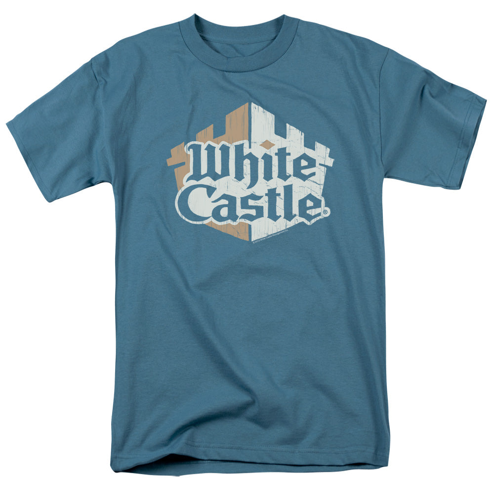 White Castle™ Shirt - Officially Licensed - Torn Logo - Fast Food Restaurant - Adult Unisex Short Sleeve T-Shirt