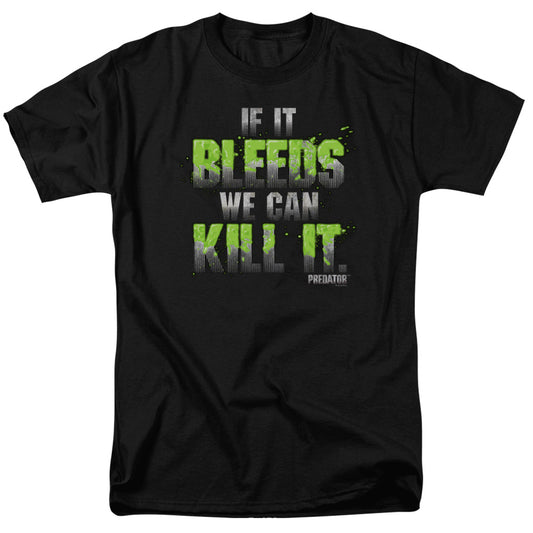Predator™ Movie Shirt- Officially Licensed - Adult Unisex Short Sleeve T-Shirt - If It Bleeds