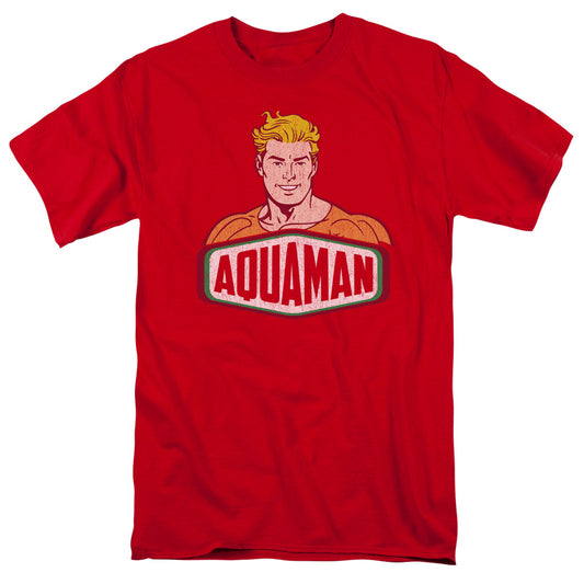 Aquaman™ Retro Shirt - DC Comics Vintage - Officially Licensed - Adult Unisex Short Sleeve T-Shirt - Icon Sign