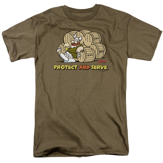 Hagar The Horrible™ Shirt - Officially Licensed - Protect & Serve - Adult Unisex Short Sleeve T-Shirt