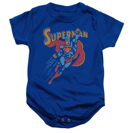 Superman - Life Like Action - Infant Snapsuit - Baby Onesie - Baby Shower Gift - Rock Baby - Punk Baby - Bodysuit - Officially Licensed